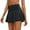 Black, variant on CHUOU Women Custom Soild Custom High Waisted Leggings Running Workout Soft Yoga Shorts Skirts