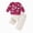 H154-Hot Pink, variant on TOWED22 Newborn Toddler Infant Girl Clothes Fall Winter 2 Piece Outfits Long Sleeve Soft Sweatshirt Elastic Waist Pants Set(Hot Pink,12-18 M)