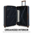 thumbnail image 2 of ELLE Luxe Journey 3 Piece Expandable Retro Spinner Luggage Set | Navy, 2 of 7