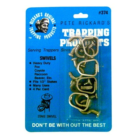 Pete Rickard HB374 Hunting Trap & Stake Swivels 4 Pack