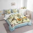thumbnail image 3 of Feelyou Cartoon Bird Floral Twin Bedding Sets 7pcs, Vintage Fashion Bedding Comforter Set, 3 of 8