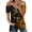 Brown, variant on Giftesty Womens Plus Size Clearance Women Pirnt V-neck Short Sleeve Strapless T Shirt Polluver Blouse Tank Tops