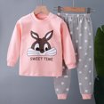 thumbnail image 2 of SPMGOYV Baby Girl Fall Clothes Long Sleeve Graphic Tops + Pants Set Toddler Winter Outfits 2Pcs,3-4 Y, 2 of 4