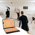 thumbnail image 4 of Kit de portapapeles de entrenamiento de voleibol plegable de 2 lados con equipo de tablero de táctica de entrenamiento deportivo portátil de borrado Soledad Tablero de entrenamiento de voleibol, 4 of 9