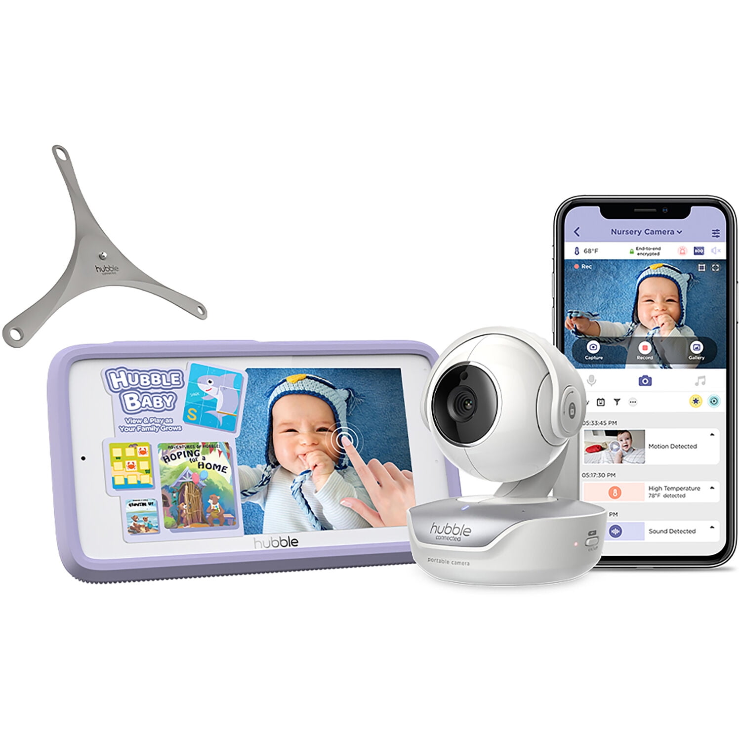 Hubble Nursery Pal Deluxe Smart Wireless, Wi-Fi Enabled Baby Monitor