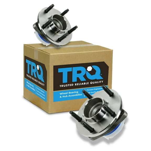 TRQ Wheel Hub & Bearing Pair Set FWD 3 Bolt Flange w/ ABS for Chevy Pontiac BHA53653 Fits select: 2006-2007 CADILLAC CTS-V, 2003-2005 CADILLAC CTS