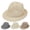 Beige, variant on 1Pc Foldable Wide Brim Straw Panama Fedora Hat UPF50 Sun Block Headwear For Men Beach Camping Travel Daily Outdoor Caps Assorted Popular Hues