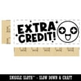 thumbnail image 2 of Extra Credit Excited Face Teacher Student School Self-Inking Rubber Stamp Ink Stamper - Orange Ink - Large 2-3/4 Inch, 2 of 7