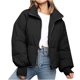 thumbnail image 1 of Abrigos de invierno para mujer, cárdigan de cuello alto sólido a la moda, chaqueta de plumón, abrigo acolchado Odeerbi ODB-3, 1 of 9