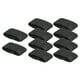 thumbnail image 1 of 10 piezas de sujetadores de cinturón elásticos de nailon resistentes al desgaste Negro, 1 of 9