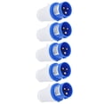 thumbnail image 4 of Conector Industrial, 5 Conectores De Alimentación Monofásicos De 3 Pines Con Interfaz De Latón Para Equipos De Automatización Para Plantas De Energía, 4 of 7