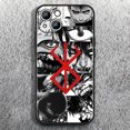 thumbnail image 3 of Berserk-funda suave de Anime para teléfono móvil Apple, carcasa negra para iPhone 15, 14, 13, 12, 11, XS, XR, X, 8, 7, 6, 6S Pro Max Plus Mini, 3 of 5