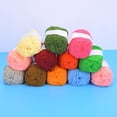 thumbnail image 4 of Hilo de algodón de leche Nikou 12 colores, hilo suave y cálido para tejer a crochet, 4 of 9