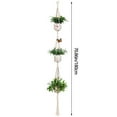thumbnail image 3 of WUTYU Macrame Plant Hangers Jute het Plant Indoor Boho Hanger Large Hanging Wall Plants for all House Plants Flowers Herbs, 3 of 7