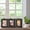Vintage Black-4x6, variant on 5x7 Picture Frame Rustic Wood Hinged Folding Double Photo  Sided Display Rotatable High Definition Glass Collage Frames Vertically On Tabletop (walnut)