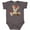 Charcoal Grey, variant on Inktastic Baseball Teddy Bear Boys Baby Bodysuit