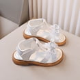 thumbnail image 5 of KPOPLK Girls Sandals with Adjustable Straps Open-Toe Summer Outdoor Sport Sandals for Toddler/Little/Big Kid Size 11,White, 5 of 6