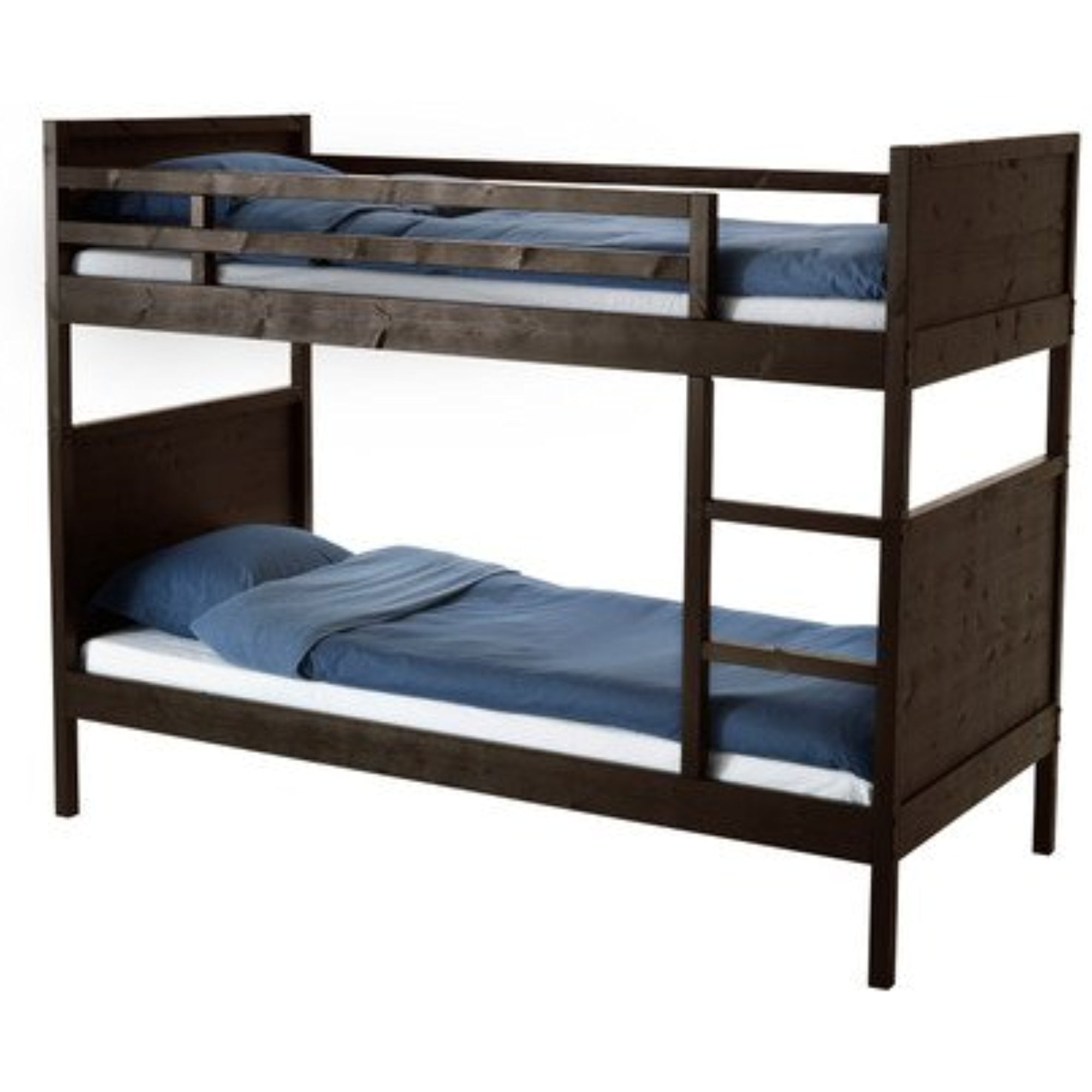 Ikea Twin Size Bunk Bed Frame Black, Crib Bunk Bed Combo Ikea