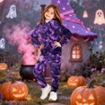 thumbnail image 2 of YOUYEDIAN Halloween Hoodies for Teen Girls Funny 2 Piece Sweatsuit Fall Winter Cute Long Sleeve Hooded Hoodies Fashion Fleece Sweatpants (Dark Purple, 3-4 Years), 2 of 5