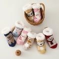 thumbnail image 4 of Coerni Baby Socks Christmas Socks Toddler Boys Girls Children Socks Soft Sole Non Slip Toddler Shoes Socks Princess Socks Floor Girls Tube Socks, 4 of 6