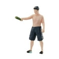thumbnail image 2 of 1/64 Figura en miniatura Modelo humano Modelo de etapa miniatura Personas figuras que sostienen una botella de mini figuras para la sala de estar, 2 of 9