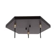 thumbnail image 3 of Woodbridge Lighting Lanning 3-Light Metal Cluster Pendant in Antique Brass/Black, 3 of 4