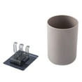 thumbnail image 1 of serony 2Pcs/set Wall-mounted Toothbrush Holder Organizer Toothbrush Holder Organizer Environment-friendly Environment-friendly Plastic Toothpaste Wash Cup Mug Coffee 1Set, 1 of 6