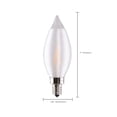 thumbnail image 2 of Satco 4 Watt CA11 LED - Satin Spun Clear - Candelabra base - 2700K - 120 Volt - Carded, 2 of 11