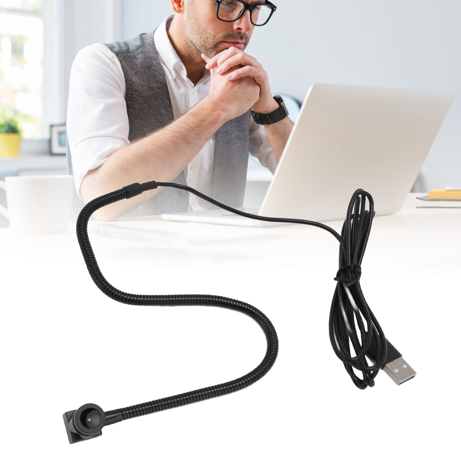 Center Webcam, Middle Screen Webcam Plug and Play USB Plug  for Laptop