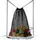 thumbnail image 1 of Bolsa de red con cordón para equipo de pelota, extragrande, para entrenamiento, fútbol, baloncesto, buceo (negra)., 1 of 5