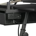 thumbnail image 2 of ZENSTYLE Drafting Table Wooden Drawing Desk Craft Station Artist W/ Stool and Charging Station Black, 2 of 8