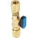 thumbnail image 2 of Válvula de bola de refrigerante Tubería de aire acondicionado de latón Válvula de cierre de refrigerante Herramientas de refrigeración Adaptador de refrigerante Conector de refrigerante G1/4'' Afortunado Sencillez, 2 of 3