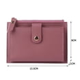 thumbnail image 2 of Women Fashion ID Card Multi-slot Wallet Leather Mini Purse Zipper Card Holders, 2 of 6