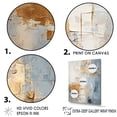 thumbnail image 3 of Designart "Nordic Gold And Beige Elegance IV" Scandinavian Floater Framed Canvas Prints, 3 of 5