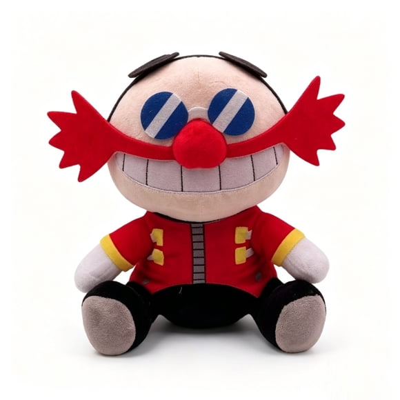 Sonic The Hedgehog Dr. Eggman (Dr. Robotnik) 7.9 Inch Plush Toy, Soft Stuffed Collectible Figure, Cuddly Villain Plush for Kids & Fans