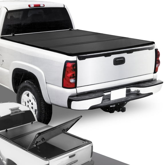 DNA Motoring Hard Solid Tri-Fold Tonneau Cover for 1988-2001 Chevy GMC C/K Truck 6.5 Ft Bed