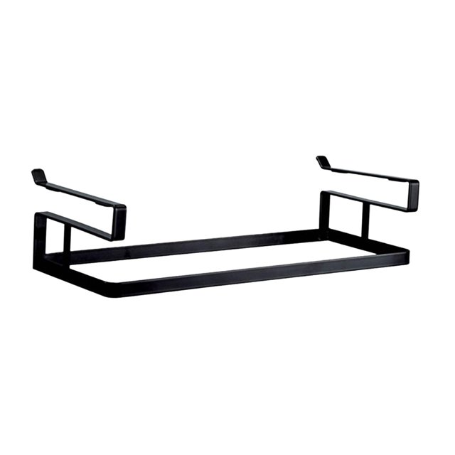 Cesta colgante para armario, colgador de abrigos, cesta de almacenamiento, cesta colgante de fácil de instalar, para el hogar, cuarto de lavado, Negro
