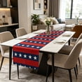 thumbnail image 5 of Miwamany Anniversary of Independence Day Table Runner, Star-Printed American Style Linen Table Runner, Patriotic Dining Decor for Home Kitchen Coffee Table, 5 of 6