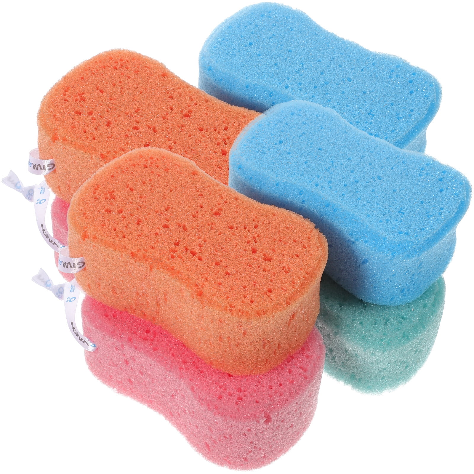 8pcs Simple Shape Bath Sponges Bath Scrubbers Bathing Accessories for