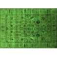 thumbnail image 1 of Ahgly Company Indoor Rectangle Oriental Green Industrial Area Rugs, 4' x 6', 1 of 4