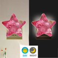 thumbnail image 2 of Star Night Light Auto On/Off Plug-in Wall Light with Light Sensor Warm White LED for Home Party Red Chrysanthemum and Dandelion, 2 of 6