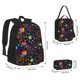 thumbnail image 2 of Easygdp Rainbow Jellyfishes Mochila para Niños y Niñas con Set de Caja de Almuerzo y Estuche para Lápices 3 en 1, Mochila Escolar Estampada para Adolescentes, 2 of 7