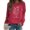 Red, variant on FASHOFT Flower Graphic Sweatshirt for Women Floral Oversized Hoodie Long Sleeve Baggy Pullover Fall Winter Tops Blue L