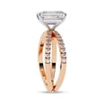 thumbnail image 3 of IGI Certified Lab Grown Diamond Engagement Ring | Center 9x7mm Emerald Cut Split Shank Solitaire Wedding Anniversary Rings For Women 18k Solid Rose Gold | F-G, VS-SI Quality (2.90 Ctw) Ring Size-4.5, 3 of 7