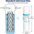 thumbnail image 6 of Membrane Solutions 10 Micron 10"x2.5" Sediment Water Filter Replacement Cartridge, 2 Pack, 6 of 8
