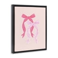 thumbnail image 3 of Stupell Industries Striped Bows on Pink Black Framed Floater Canvas Wall Art design by Krissy Mast, 21 x 17, 3 of 9