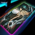 thumbnail image 1 of Genshin Impact-alfombrilla de ratón RGB para juegos, alfombrilla de ratón grande Xsl, almohadillas para teclado, Alfombra de goma para ordenador, alfombrilla de escritorio retroiluminada, 900x400mm LIUWENJING unisex, 1 of 2