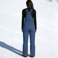 thumbnail image 5 of Snow Bibs Women Ski Bib Insulated Overalls Snowboard Waterproof Windproof Snowpants Winter Warm Jumpsuit with Pockets Navy 4XL, 5 of 8