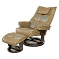 Relaxzen 8Motor Massage Recliner with Lumbar Heat and Ottoman
