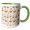 Green/White, variant on 3drose, Easter Bunny in a Nest, Painted Egg, Plants, Wonderful Pattern Gift, 11oz Two-tone Black Mug